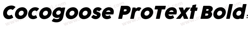 Cocogoose ProText Bold字体转换